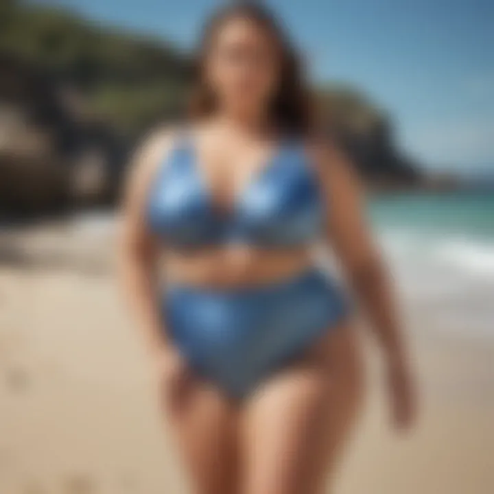 Stylish Plus Size Beachwear Outfit