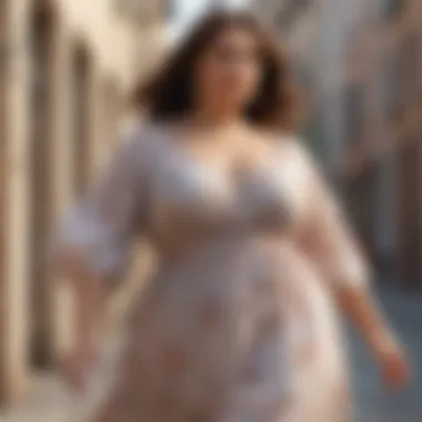 Empowering Plus Size Summer Ensemble Elegant Plus Size Summer Dress