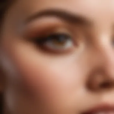 Transformative Effects of Brown Shimmer Eyeliner Before and after look showcasing the impact of brown shimmer eyeliner