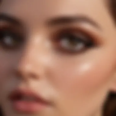 Mastering Blending Techniques with Brown Shimmer Graphic illustrating blending techniques for eyeliner