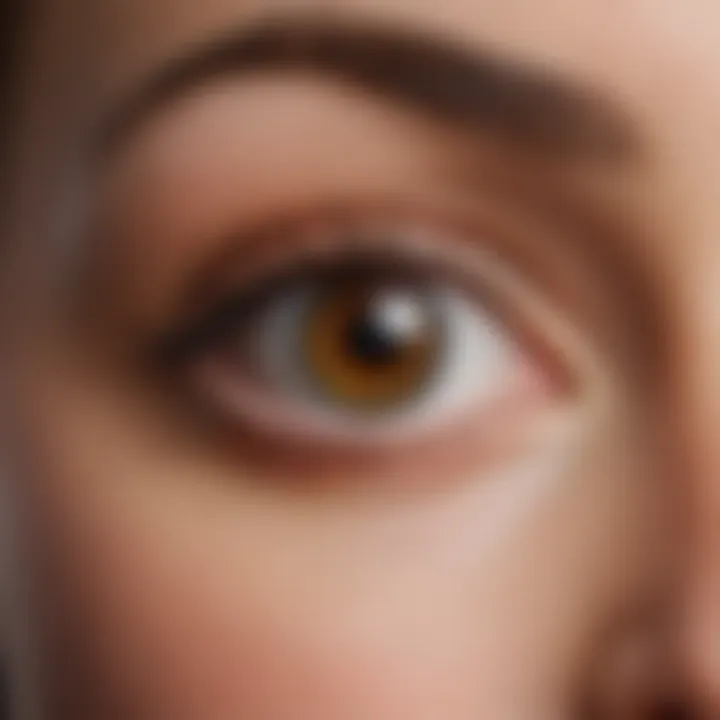 A detailed infographic illustrating the benefits of eye depuffers