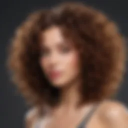 Vibrant curls showcasing healthy texture and shine