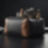 Stylish makeup bag showcasing various compartments