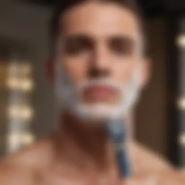 Smooth Shaving Experience A smooth shaving experience showcased with a high-quality razor