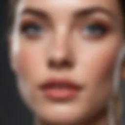 Close-up of a skincare routine showcasing blackhead removal products