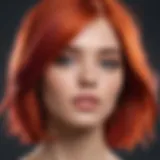 Vibrant colors of hair after using sulfate-free shampoo
