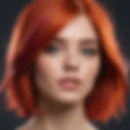 Vibrant colors of hair after using sulfate-free shampoo