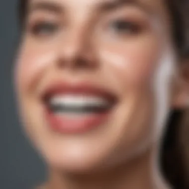 Professional dental treatment for teeth whitening