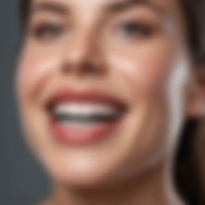 Professional dental treatment for teeth whitening