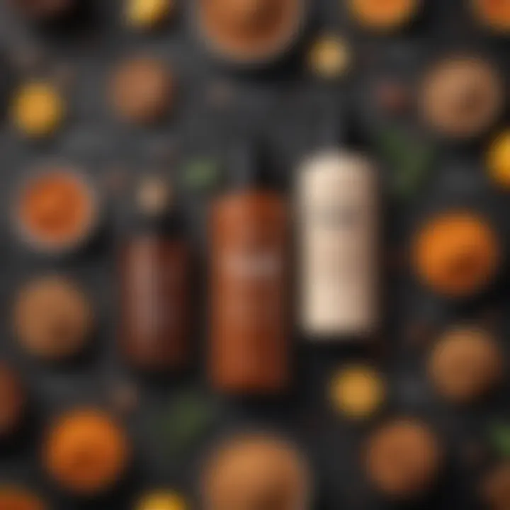An infographic listing key ingredients in popular self-tanners.