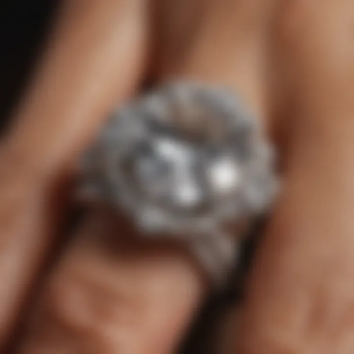 A stunning diamond engagement ring symbolizing love and commitment