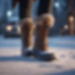 Stylish snow boots designed for winter fashion