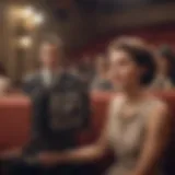 A vintage cinema scene showcasing early comedy films.