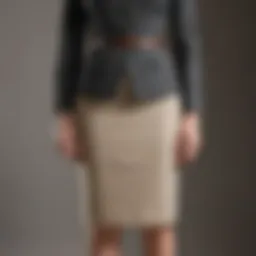 Historical evolution of the pencil skirt through decades