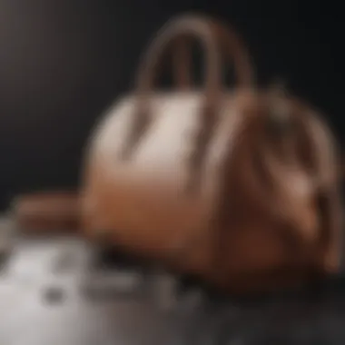 Understanding Handbag Materials Different handbag materials on a stylish background