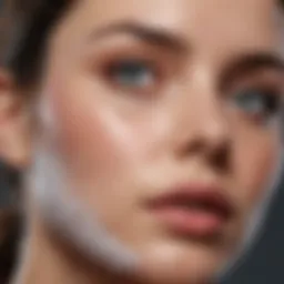 Infographic illustrating the relationship between hydration and pore appearance