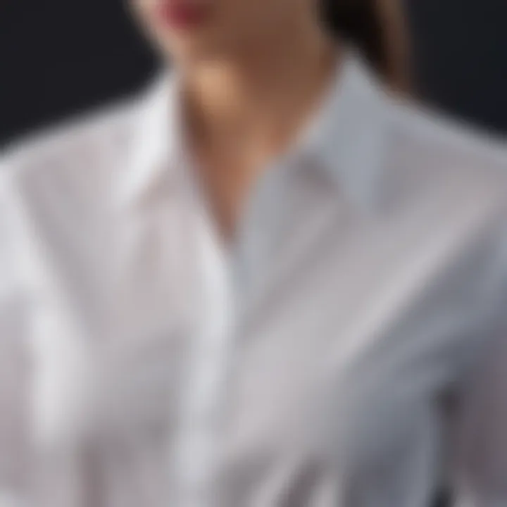 Versatile styling options for the classic white cotton shirt