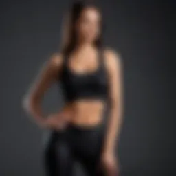 Sleek Black Leggings and Tank Top Set