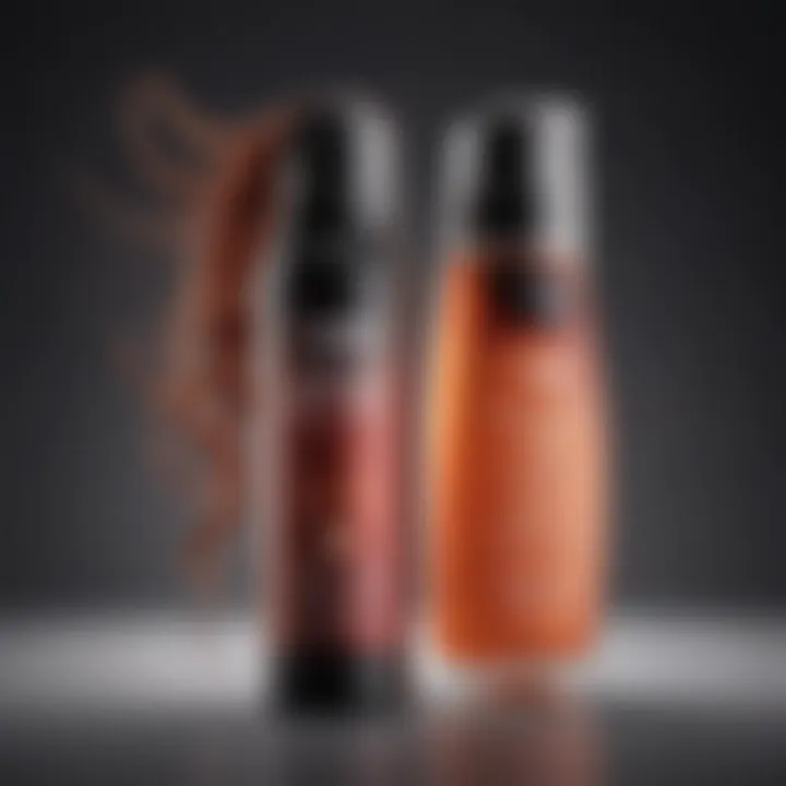 Heat protectant spray for blow-drying hair