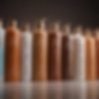Diverse Range of Fake Tan Products Variety of fake tan products for different skin tones
