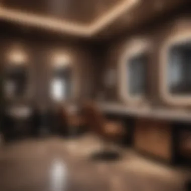 Sleek Salon Environment for Tanning Chic and modern salon interior design