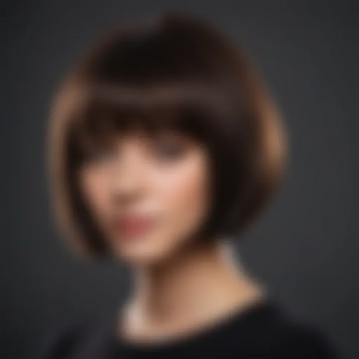 Effortless bob haircut styling