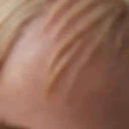 Close-up view of a flaky scalp to illustrate various conditions