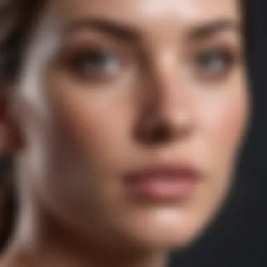 Visual representation of lifestyle factors affecting skin health