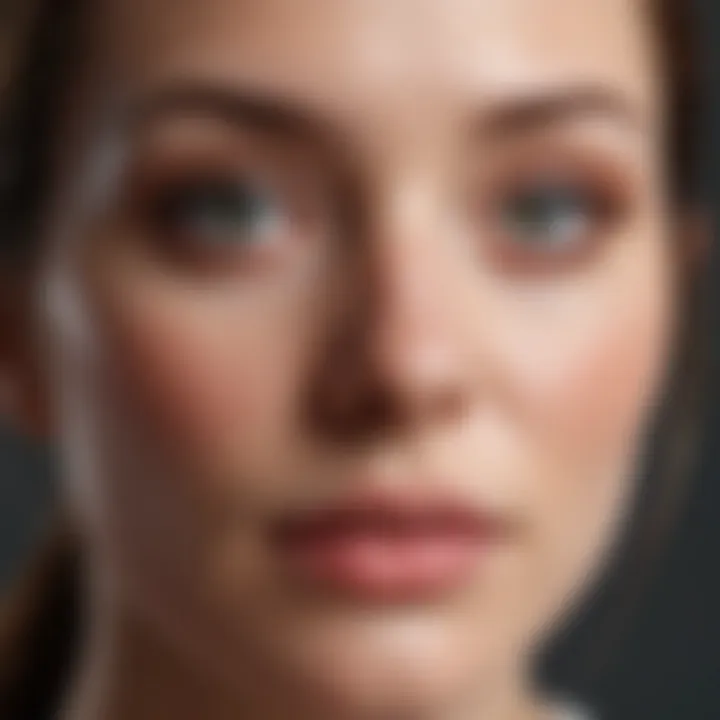 Visual representation of at-home skincare remedies for pores