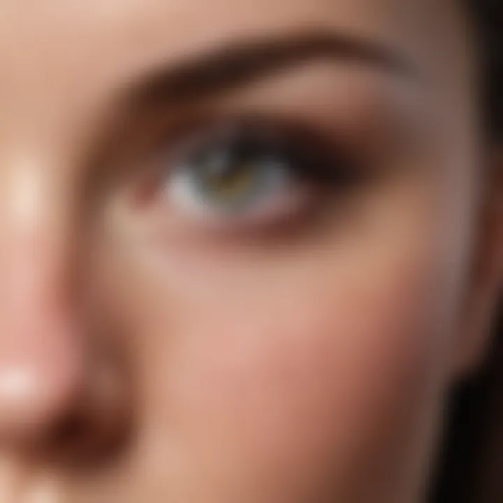 Diagram illustrating common causes of eyelash loss
