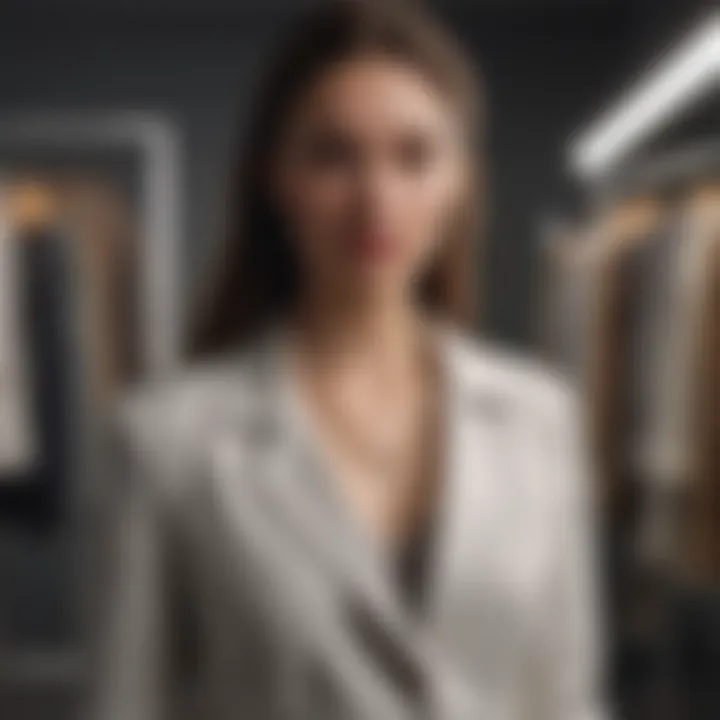 A stylish wardrobe organized with a focus on quality and versatility