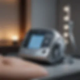 Visual representation of IPL equipment in a clinical setting