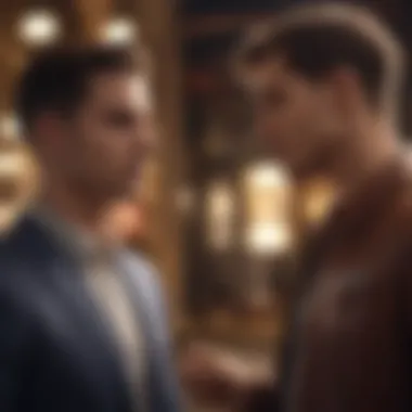 A couple engaging in a deep conversation