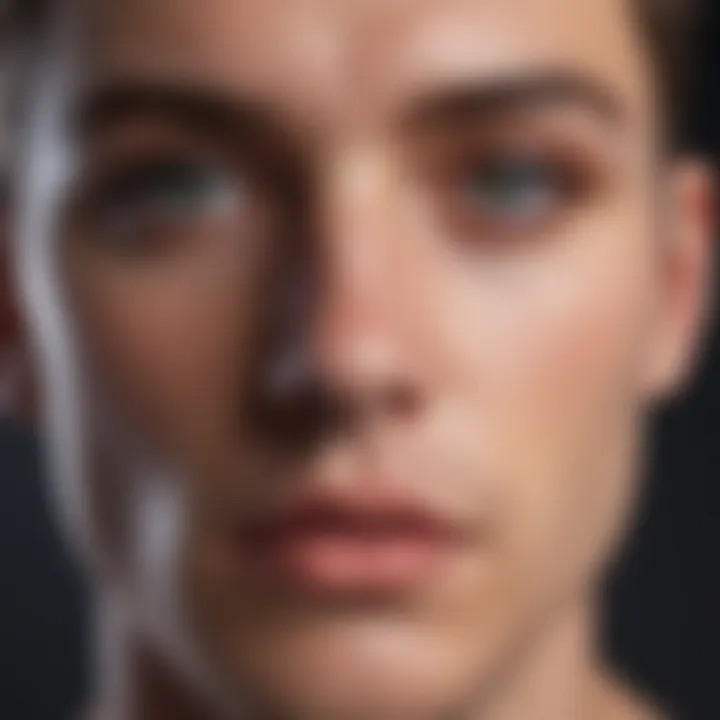 A person reflecting on personal feelings and identity