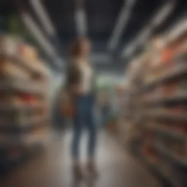 Embracing Sustainability in Discount Shopping Sustainable shopping practices illustration