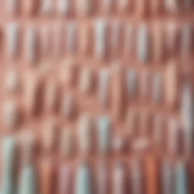A close-up view of various pubic hair removal creams arranged aesthetically.