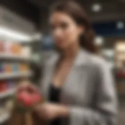 Elegant woman browsing TheStyleBloom website for promo code deals