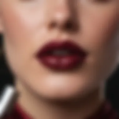 Elegant woman showcasing the transformative power of burgundy lipstick