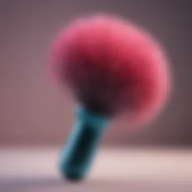 Vibrant Hairbrush Vibrant Hairbrush on Pastel Background
