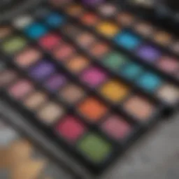 Vibrant swatches of the Urban Decay Full Spectrum Palette showcasing its diverse color range