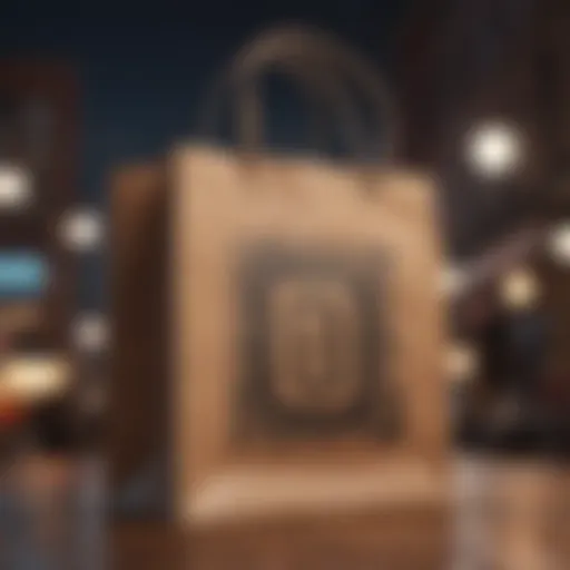 Urban Outfitters logo on a shopping bag