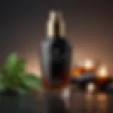 Close-up view of Vegamour Advanced Hair Serum bottle showcasing its elegant design