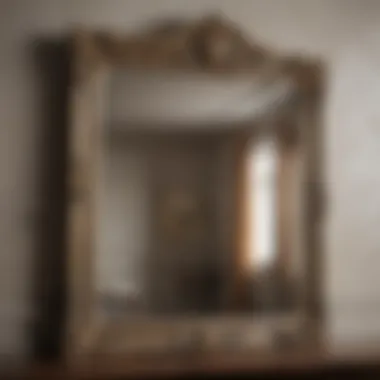 Ornate Antique Mirror Reflecting Timeless Beauty Vintage Home Decor - Ornate Antique Mirror