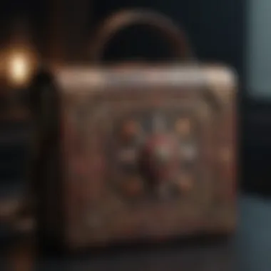 Timeless Beauty Vintage-inspired book bag with intricate embroidery
