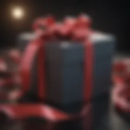 Elegant gift box with ribbon