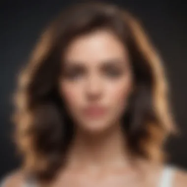 Transformation with Rosemary Oil Woman's luscious thick hair after rosemary oil treatment
